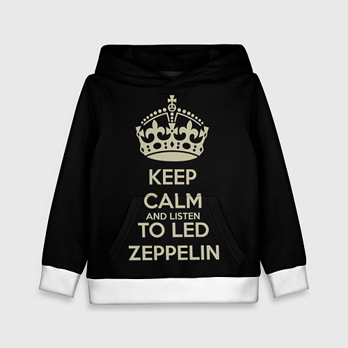 Детская толстовка Keep Calm & Led Zeppelin / 3D-Белый – фото 1