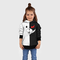 Толстовка-худи детская Monokuma, цвет: 3D-черный — фото 2
