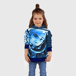 Толстовка-худи детская Gagarin Art, цвет: 3D-синий — фото 2