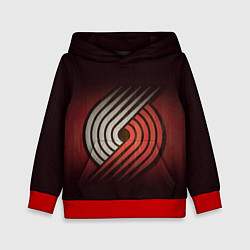 Толстовка-худи детская NBA: Portland Trail Blazers, цвет: 3D-красный