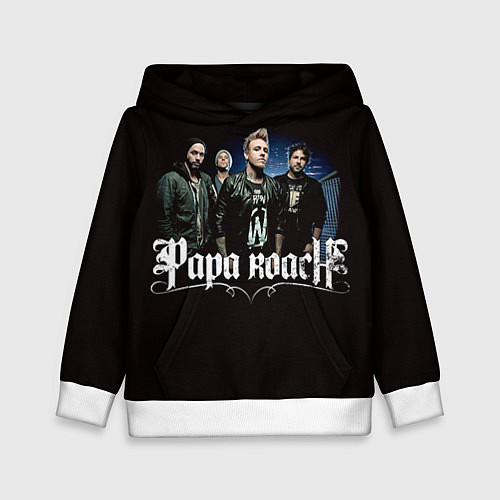 Детская толстовка Paparoach: Black style / 3D-Белый – фото 1