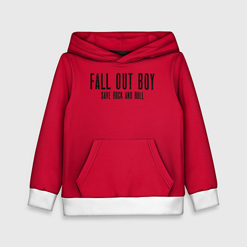 Детская толстовка Fall out boy: Save Rock / 3D-Белый – фото 1