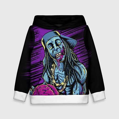 Детская толстовка Lil Wayne Art / 3D-Белый – фото 1