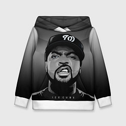 Толстовка-худи детская Ice Cube: Gangsta, цвет: 3D-белый