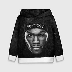 Толстовка-худи детская 50 cent: black style, цвет: 3D-белый