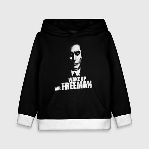 Детская толстовка Wake up Mr. Freeman / 3D-Белый – фото 1