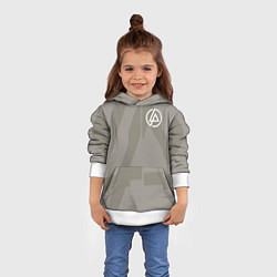 Толстовка-худи детская Linkin Park: Grey style, цвет: 3D-белый — фото 2