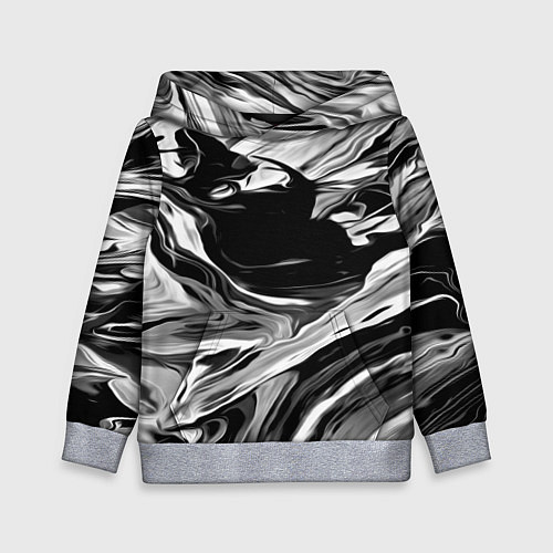 Детская толстовка Серые краски / 3D-Меланж – фото 1