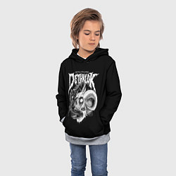 Толстовка-худи детская Dethklok: Goat Skull, цвет: 3D-меланж — фото 2