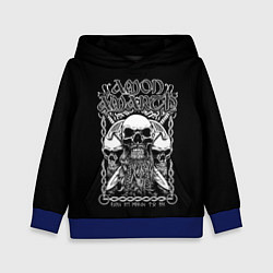 Толстовка-худи детская Amon Amarth: Trio Skulls, цвет: 3D-синий