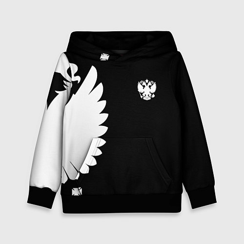 Детская толстовка Russia - Black collection / 3D-Черный – фото 1