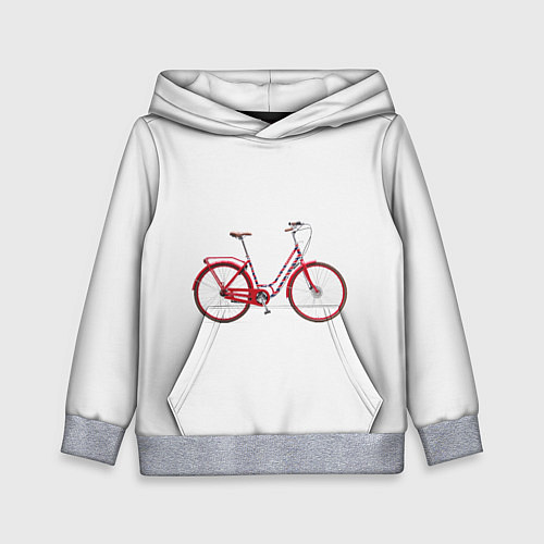 Детская толстовка Велосипед / 3D-Меланж – фото 1