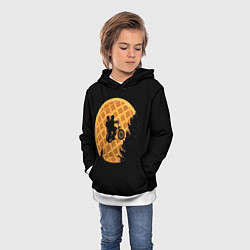 Толстовка-худи детская Wafer Rider, цвет: 3D-белый — фото 2