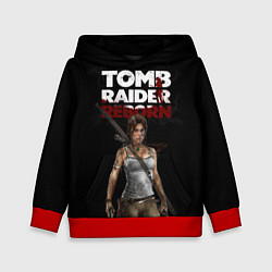 Толстовка-худи детская TOMB RAIDER, цвет: 3D-красный