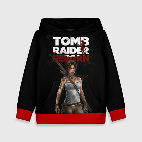 Детская толстовка TOMB RAIDER / 3D-Красный – фото 1