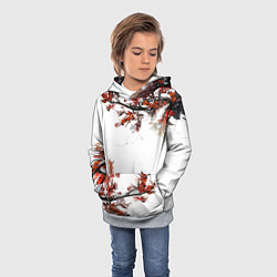 Толстовка-худи детская САКУРА, цвет: 3D-меланж — фото 2