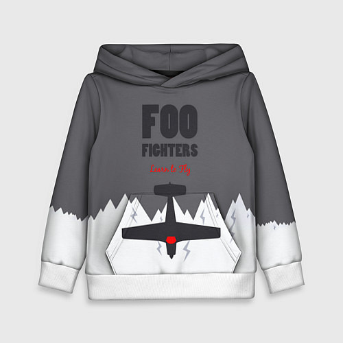 Детская толстовка Foo Fighters: Learn to fly / 3D-Белый – фото 1