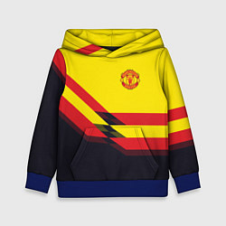 Толстовка-худи детская Man United FC: Yellow style, цвет: 3D-синий