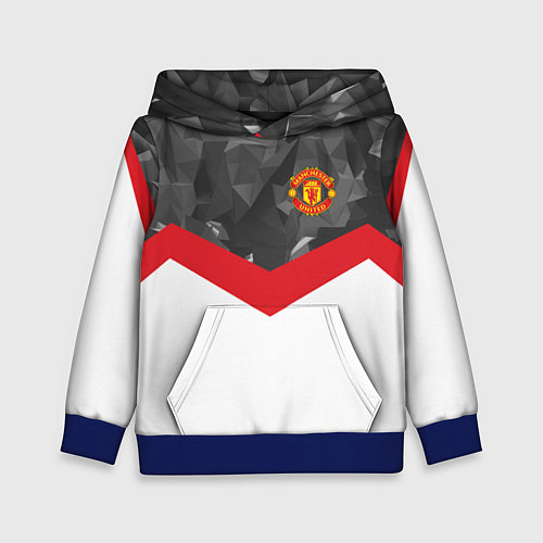 Детская толстовка Man United FC: Grey Polygons / 3D-Синий – фото 1