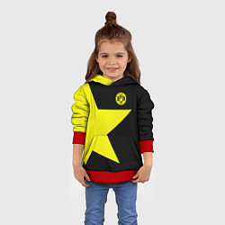 Толстовка-худи детская FC Borussia Dortmund: Star, цвет: 3D-красный — фото 2