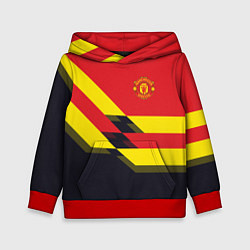 Толстовка-худи детская Man UTD FC: Black style, цвет: 3D-красный