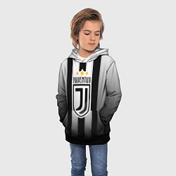 Толстовка-худи детская Juventus FC: New logo, цвет: 3D-черный — фото 2