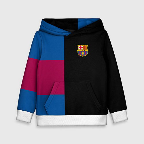 Детская толстовка Barcelona FC: Black style / 3D-Белый – фото 1