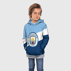Толстовка-худи детская FC Manchester City: Colors, цвет: 3D-меланж — фото 2