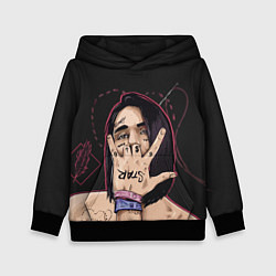 Толстовка-худи детская Face Star, цвет: 3D-черный