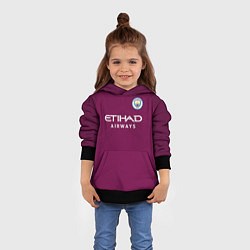 Толстовка-худи детская Man City FC: Away 17/18, цвет: 3D-черный — фото 2