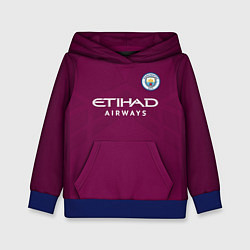 Толстовка-худи детская Man City FC: Away 17/18, цвет: 3D-синий