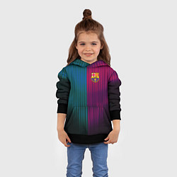 Толстовка-худи детская Barcelona FC: Abstract 2018, цвет: 3D-черный — фото 2