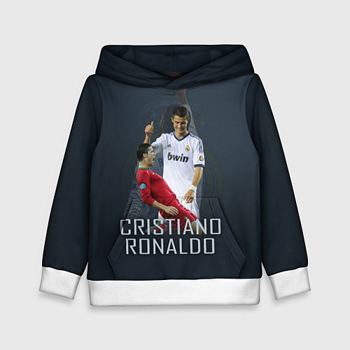 Детская толстовка Christiano Ronaldo / 3D-Белый – фото 1