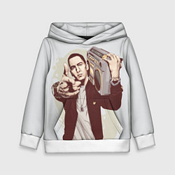 Толстовка-худи детская Eminem: Street Music, цвет: 3D-белый