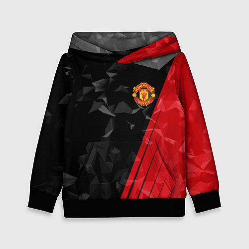 Детская толстовка FC Manchester United: Abstract / 3D-Черный – фото 1