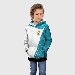 Толстовка-худи детская FC Real Madrid: Abstract, цвет: 3D-черный — фото 2