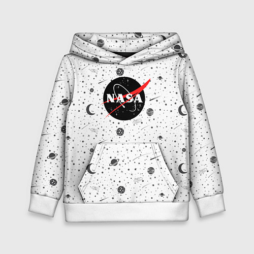 Детская толстовка NASA: Moonlight / 3D-Белый – фото 1