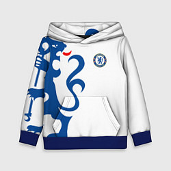 Толстовка-худи детская FC Chelsea: White Lion, цвет: 3D-синий