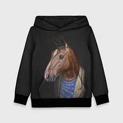 Толстовка-худи детская BoJack, цвет: 3D-черный