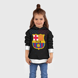 Толстовка-худи детская FC Barcelona Lines, цвет: 3D-белый — фото 2