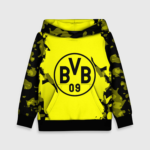 Детская толстовка FC Borussia Dortmund: Yellow & Black / 3D-Черный – фото 1