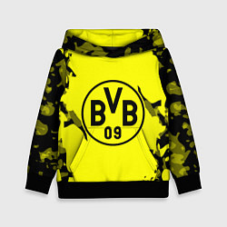 Толстовка-худи детская FC Borussia Dortmund: Yellow & Black, цвет: 3D-черный