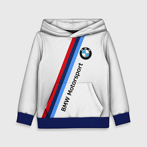 Детская толстовка BMW Motorsport: White Carbon / 3D-Синий – фото 1