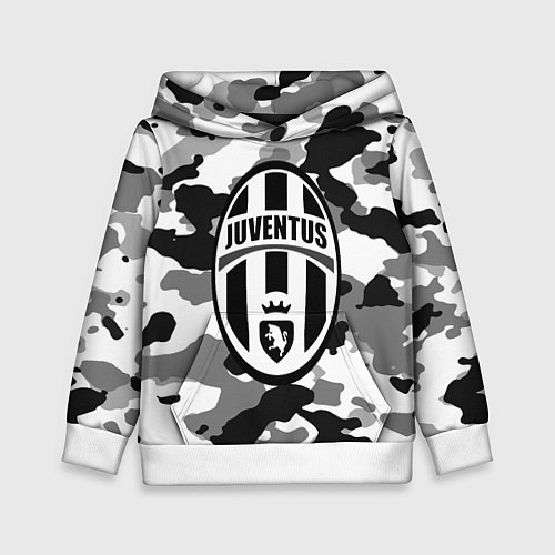 Детская толстовка FC Juventus: Camouflage / 3D-Белый – фото 1