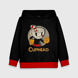 Толстовка-худи детская Cuphead: Mugman, цвет: 3D-красный