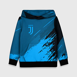 Толстовка-худи детская FC Juventus: Blue Original, цвет: 3D-черный