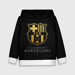 Толстовка-худи детская Barcelona Gold Edition, цвет: 3D-белый