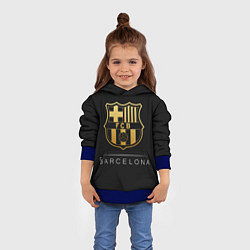Толстовка-худи детская Barcelona Gold Edition, цвет: 3D-синий — фото 2