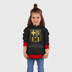 Толстовка-худи детская Barcelona Gold Edition, цвет: 3D-красный — фото 2