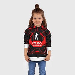 Толстовка-худи детская CS:GO - Александр, цвет: 3D-белый — фото 2